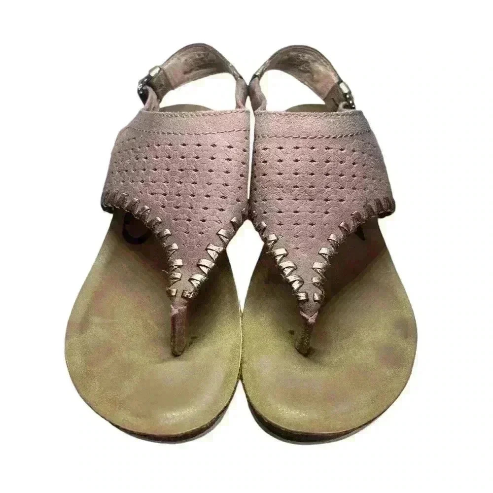 OTBT Women's Meditate Wedge Sandals - Salmon size 8